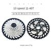catazer Bicycle Freewheel 8/9/10/11 Speed Bike Cassette 11-32T/11-36T/11-40T/11-42T /11-46T /11-50T Mountain Bike Cassette Compatible with Shimano Sram(Except XD) (10S 11-46T) view 2