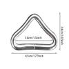 Tookie Trampoline Triangle Buckle, 10pcs High Strength Erosion Resistance Metal Triangle Ring Buckle V-Rings for Trampoline Replacement Repair view 4