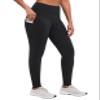 BALEAF Fleece Lined Leggings Women Winter Warm High Waisted Tights Yoga Hiking Water Resistant Pants with Pockets Black M, Soft view 1