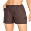 CRZ YOGA Women's Lightweight Cargo Hiking Shorts with Belt 6'' - Stretch Long Summer Athletic Outdoor Workout Shorts Pockets Brown Rock Small view 1