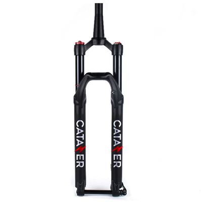 catazer Bike Air Suspension Fork, 27.5/29 Inch MTB Fork 140mm Travel, Tapered Tube 1-1/8 and 1-1/2 Mountain Bike Fork Thru Axle 15mm100mm with Rebound Damping (Black-Hydraulic-Lockout,29")