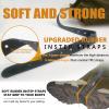 Frelaxy Leg Gaiters 100% Waterproof Hiking Gaiters, Hunting Gaiters with Upgraded Rubber Foot Strap, Adjustable Snow Boot Gaiters for Skiing Motorcycle Snowshoeing (Olive Green, XL) view 3