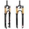 catazer MTB Air Suspension Fork, 26/27.5/29er Travel 120mm, QR 9mm Hydraulic/Remote Lockout Standard Tapered Stem Tube XC AM Ultralight Mountain Bike Front Forks (Straight-Remote Lock,26") view 1
