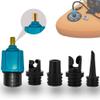FIPASEN Paddle Board Pump Adapter, Compressor Air Valve Converter, Air Pump Adapter with 4 Air Valve Nozzles for Inflatable Boat, Stand Up Paddle Board - for Use Only with 7mm Bore Air Hose Ports view 1