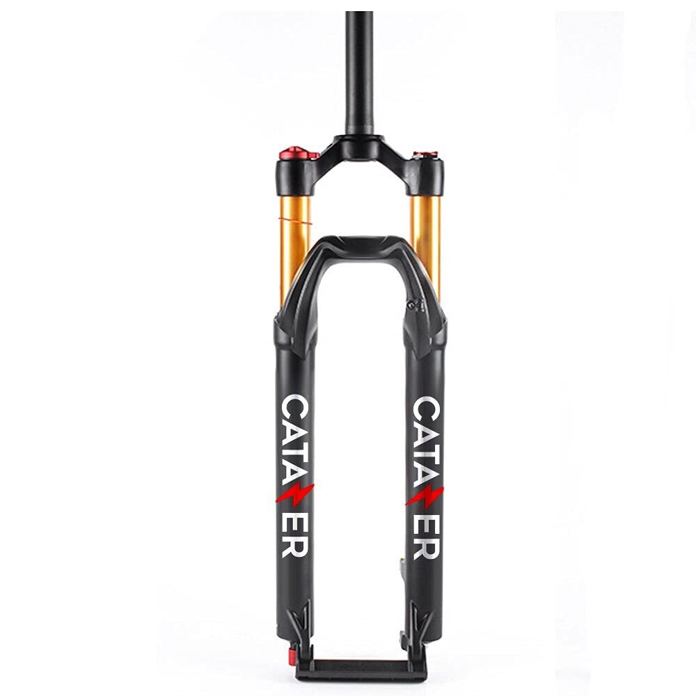 catazer Ultralight MTB Suspension Fork 27.5/29er Bike Forks with Rebound Damping,Travel 110mm Hydraulic/Remote Lockout Straight Tube 1-1/8 QR 9x135mm Bike Forks (Straight Hydraulic Lockout,29er)