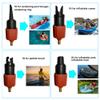 FIPASEN Paddle Board Pump Adapter, Compressor Air Valve Converter, Air Pump Adapter with 4 Air Valve Nozzles for Inflatable Boat, Stand Up Paddle Board - for Use Only with 7mm Bore Air Hose Ports view 2