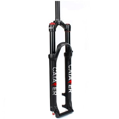 catazer Mountain Bike Fork 26 27.5 29 inch, Travel 120mm MTB Air Fork, Ultralight Bicycle Suspension Front Forks Disc Brake Fit XC/AM/FR Cycling (Straight Hydraulic Lockout,29er)