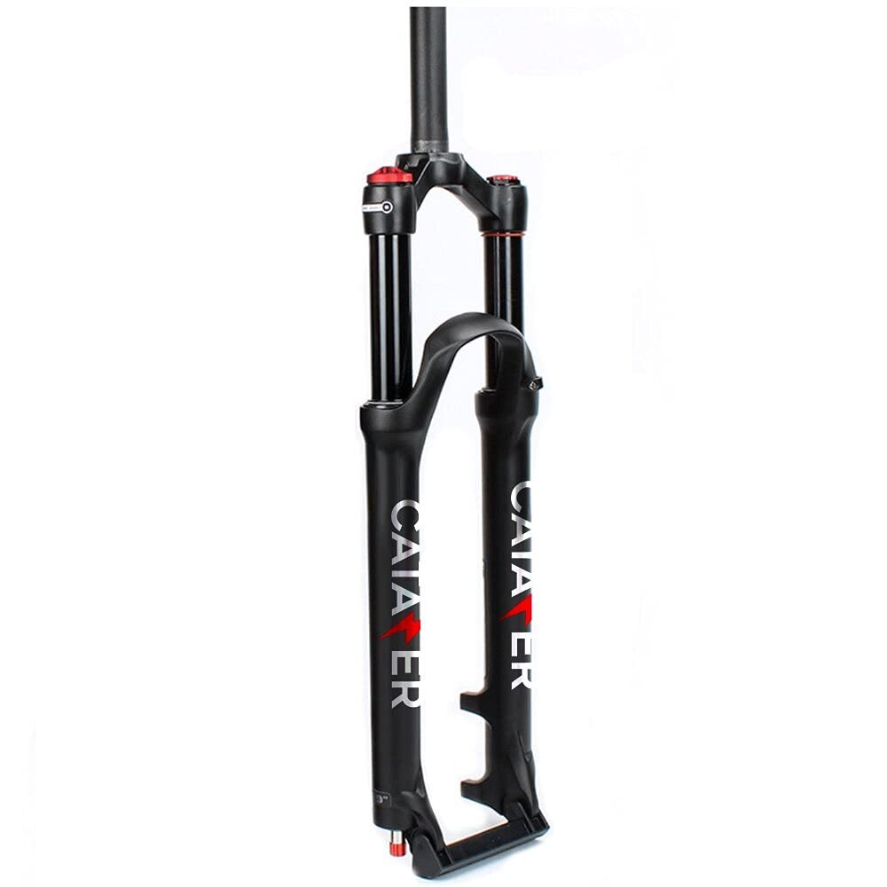 catazer Mountain Bike Fork 26 27.5 29 inch, Travel 120mm MTB Air Fork, Ultralight Bicycle Suspension Front Forks Disc Brake Fit XC/AM/FR Cycling (Straight Hydraulic Lockout,29er)