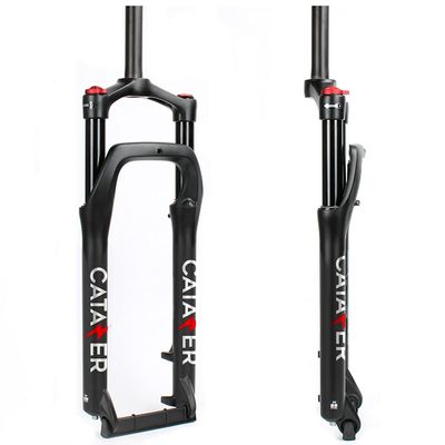 catazer Air Fat Bike Fork 26x4.0 Snow Fat Bike Front Fork Travel 120mm Aluminum Alloy Fat Fork Bike for 4.0" Tire