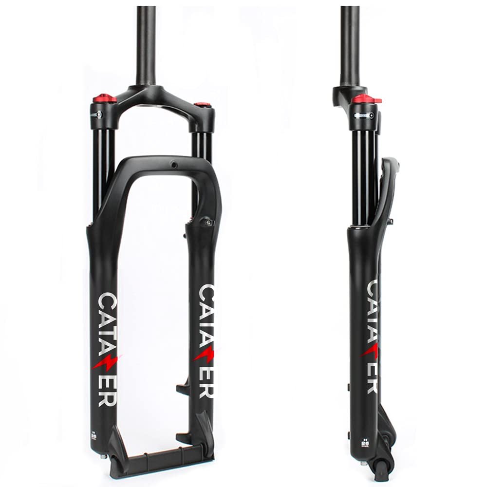 catazer Air Fat Bike Fork 26x4.0 Snow Fat Bike Front Fork Travel 120mm Aluminum Alloy Fat Fork Bike for 4.0" Tire