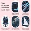 Dancina Set Girls Gymnastics Outfit Leotard and Shorts Size 10 Black Blue view 2