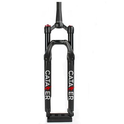 catazer 29er Inch Mountain Bicycle Air Suspension Fork - 100mm Travel, Boost 110x15mm Thru Axle, Hydraulic Lockout, Rebound Damping(Hydraulic Lockout,29er)
