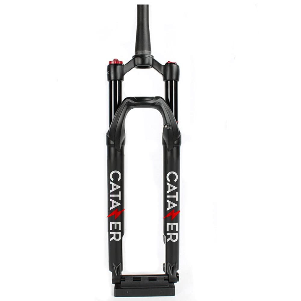 catazer 29er Inch Mountain Bicycle Air Suspension Fork - 100mm Travel, Boost 110x15mm Thru Axle, Hydraulic Lockout, Rebound Damping(Hydraulic Lockout,29er)
