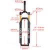 catazer Ultralight MTB Suspension Fork 27.5/29er Bike Fork with Rebound Damping,Travel 110mm Hydraulic/Remoto Lockout Straight Tube 1-1/8 QR 9x135mm Mountain Bike Forks (Straight Remote Lockout,29er) view 2