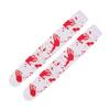 Bloody Women Stockings Blood Splattered High Socks Halloween Cosplay Costume view 2