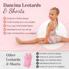 Dancina Set Girls Gymnastics Outfit Leotard and Shorts Size 10 Pink Gold view 4