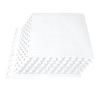 XQKXHZ Foam Floor Mats Interlocking Exercise Mat 60 x 60 x 1.2 cm Non Slip Puzzle Flooring Tiles Gym Mat with Borders for Sports, Fitness, Workout (Leaf) 12 Pieces,White view 1