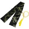 GOONSDS Silk Sword Carrying Bag Case for Japanese Samurai, Wakizashi and Chinese Tai Chi Swords, Black, Floral Pattern, 51 inch X 5 inch