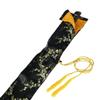 GOONSDS Silk Sword Carrying Bag Case for Japanese Samurai, Wakizashi and Chinese Tai Chi Swords, Black, Floral Pattern, 51 inch X 5 inch view 4