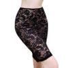 QinCiao Women Hollow Out Flower Pattern Lace Under Skirt Tummy Control Shapewear Party Club Wear Black One Size view 1