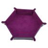 DAIHUI Foldable Hexagon Storage Box Dice Tray Creative Desktop Accessories Storage Box(Purple) view 1