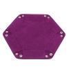 DAIHUI Foldable Hexagon Storage Box Dice Tray Creative Desktop Accessories Storage Box(Purple) view 2