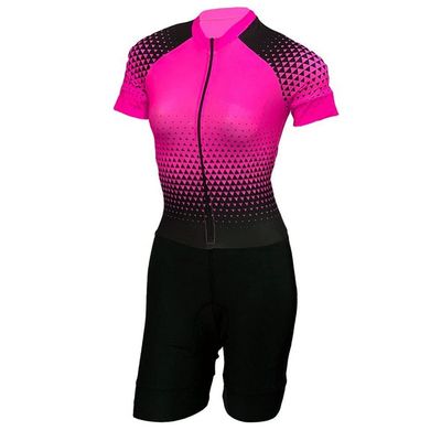 CYTSH Cycling Jersey Triathlon Skinsuit Suit Jumpsuit Women Clothing Short Sleeve Set Profession Racing Suits 9D Gel (Color : 12, Size : L)