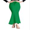SCUBE DESIGNS Women's Flare Saree Shapewear Petticoat, Cotton Blended Shape Wear for Saree (M, Green)