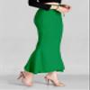 SCUBE DESIGNS Women's Flare Saree Shapewear Petticoat, Cotton Blended Shape Wear for Saree (M, Green) view 4