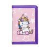 Leyeve wallet,Teen Wallet with Coin Pocket,Kids Wallets for Girls,RFID Trifold Canvas Outdoor lovely cartoon Wallet for Kids-Wallet with Magic Sticker - Unicorn view 1