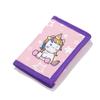 Leyeve wallet,Teen Wallet with Coin Pocket,Kids Wallets for Girls,RFID Trifold Canvas Outdoor lovely cartoon Wallet for Kids-Wallet with Magic Sticker - Unicorn view 2