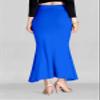 SCUBE DESIGNS Women's Flare Saree Shapewear Petticoat, Cotton Blended Shape Wear for Saree (2XL, Blue) view 2