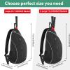 Ytonet Tennis Bag, Tennis Sling Backpack Crossbody Water Resistant for Men Women, Compatible for Pickleball Badminton Rackets view 2