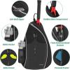 Ytonet Tennis Bag, Tennis Sling Backpack Crossbody Water Resistant for Men Women, Compatible for Pickleball Badminton Rackets view 3
