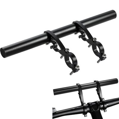 Bike Bicycle Double Handlebar Extender Extension,11.8"(30 cm) Aluminum alloy Super Long Bracket AccessoriesFor Bike Mounts,GPS Units, Headlights,Light Lamp,Phone Mount,For 20mm-32mm caliber