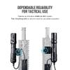 OLIGHT Odin 2000 Lumens Rechargeable Picatinny Rail Mounted Tactical Flashlight with Remote Pressure Switch, Bundled with MLOK Slide Rail Mount Rail Adapter for Odin Mini and Odin Light view 4