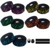 Skdayy Handlebar Tape Bicycle Handlebar Tape, 2350mm Road Bike Bar Tapes,Red/Blue/Green/Yellow/Orange/Pink bar Tape (Color : Black Green) view 2