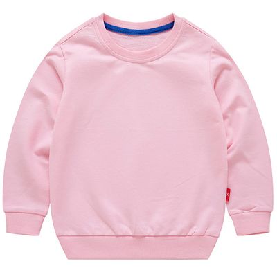 Baby Boy Girls Pullover Solid Color Sweater Kids Long Sleeve Shirt Sweatshirt Tracksuit Cotton Sport Tops Fall Clothes (Pink,2-3T,2 Years,3 Years)