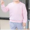 Baby Boy Girls Pullover Solid Color Sweater Kids Long Sleeve Shirt Sweatshirt Tracksuit Cotton Sport Tops Fall Clothes (Pink,2-3T,2 Years,3 Years) view 2