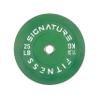 Signature Fitness 2" Olympic Bumper Plate Weight Plates with Steel Hub, 25LB Single, Colored view 1
