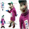SPOTSOUND Gray seal sea lion REDBROKOLY Mascot with a cap view 1