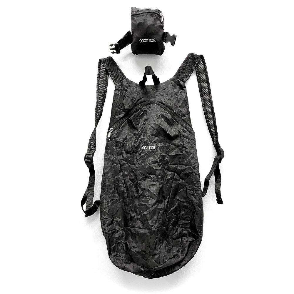 oopsmark The 1 Less bag - 10L Foldable Compact Backpack and day pack for Biking, Cycling, Hiking, lunch and Groceries