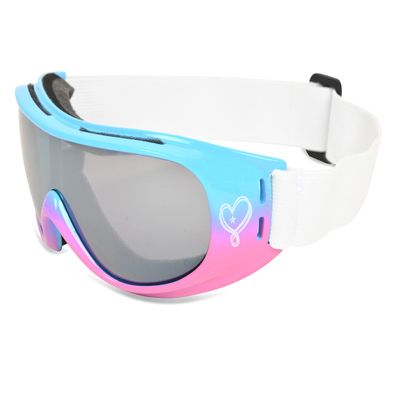 JoJo Siwa Girls Ski Goggles for Winter Snow Sport Girl Snowboarding Goggle for Little Kids (Pink/Blue)