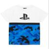 PlayStation Kids T-Shirt Camo Boys Blue White Logo Game Short Sleeve Top 13-14 Years view 1