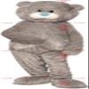 SPOTSOUND Me to you famous gray teddy bear REDBROKOLY Mascot view 1