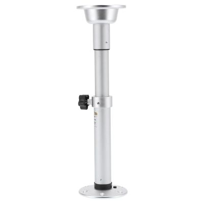 Table Pedestal Stand Base, 19.331.8in Adjustable Motorhome Marine Table Leg with Mount Base, Aluminum Telescopic Pedestal Pillar for RV Camper Boat Caravan
