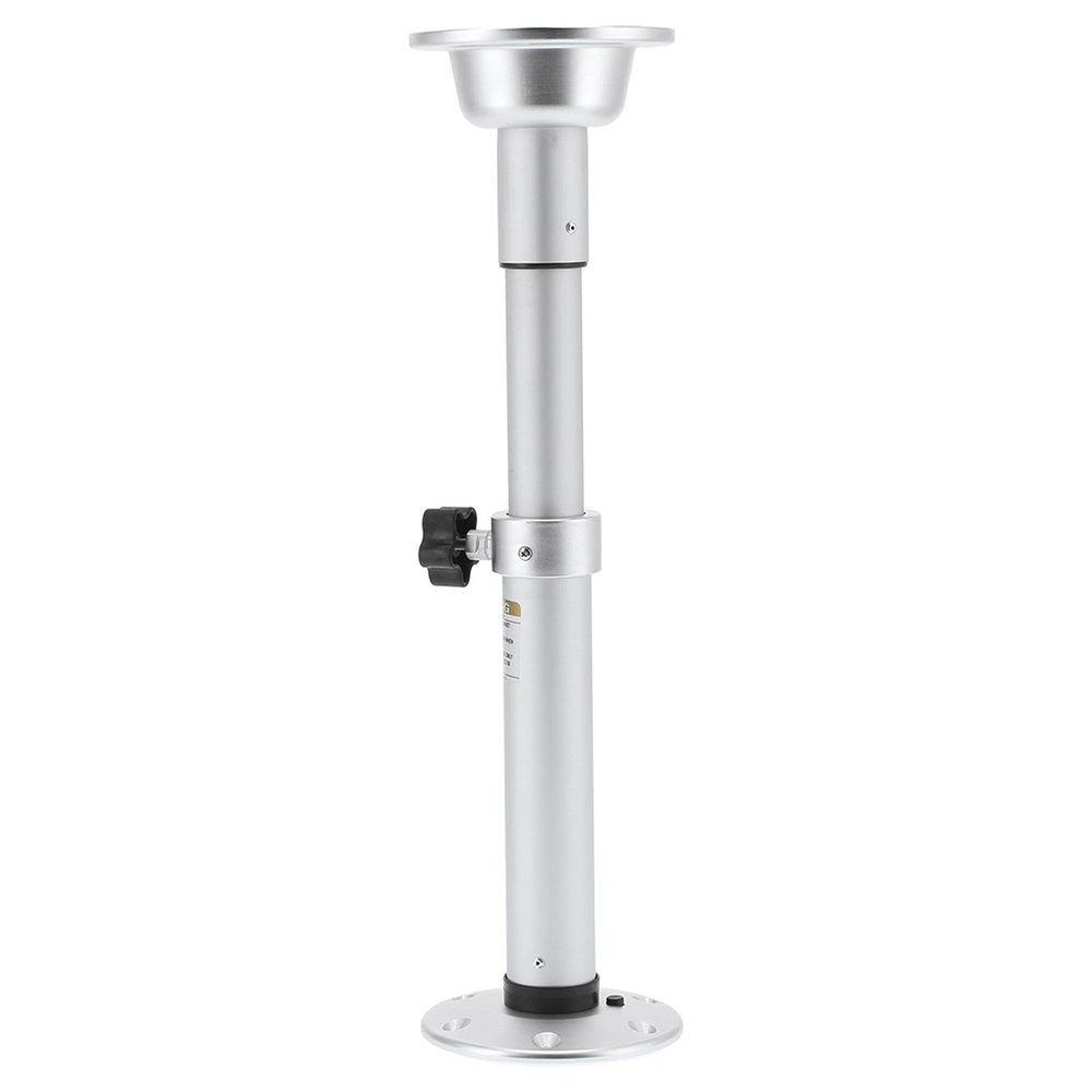 Table Pedestal Stand Base, 19.331.8in Adjustable Motorhome Marine Table Leg with Mount Base, Aluminum Telescopic Pedestal Pillar for RV Camper Boat Caravan