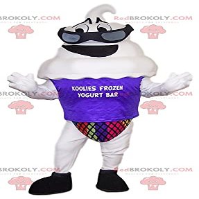 SPOTSOUND Frozen yogurt REDBROKOLY Mascot. Frozen yogurt costume.