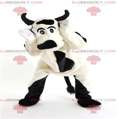 SPOTSOUND White cow and black dog REDBROKOLY Mascot
