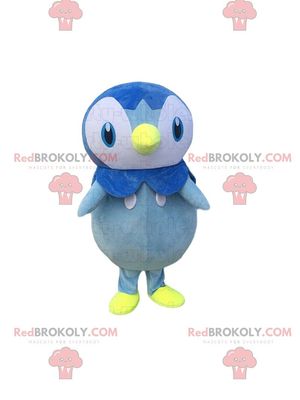 SPOTSOUND Blue and white penguin REDBROKOLY Mascot, colorful bird costume